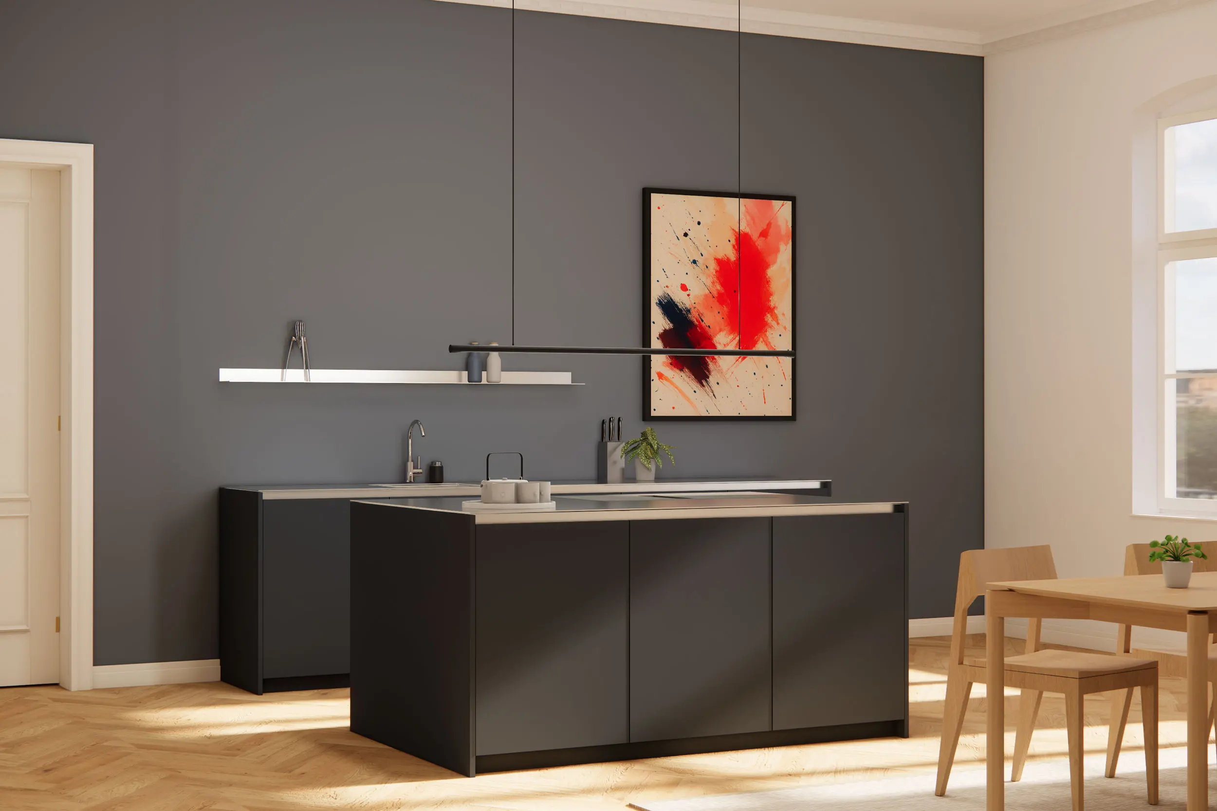 KÜX Salon – Detailansicht Fronten